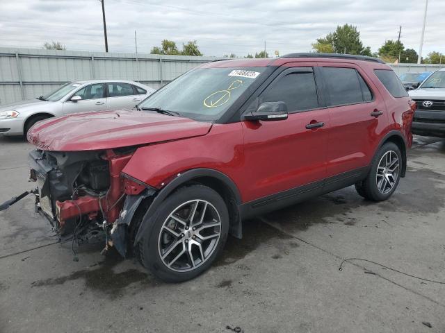 FORD EXPLORER S 2017 with VIN 1FM5K8GT1HGD54638 - Photo from auction