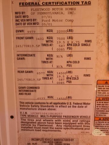 Photo 10 from auction – 2001 FORD F550 SUPER with VIN 1FCNF53S410A18257