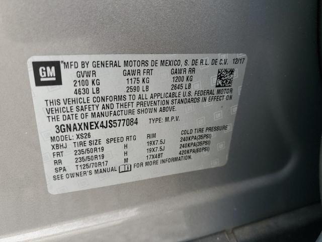 Photo 14 from auction – 2018 CHEVROLET EQUINOX PR with VIN 3GNAXNEX4JS577084