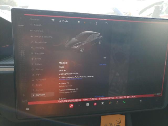 Photo 9 from auction – 2023 TESLA MODEL S with VIN 5YJSA1E64PF507259
