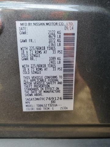 Photo 14 from auction – 2015 NISSAN ROGUE S with VIN 5N1AT2MV7FC769126