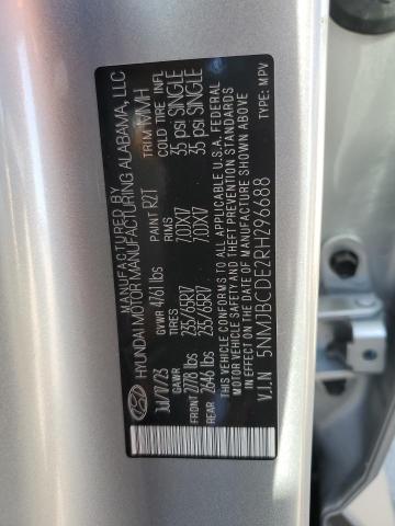 Photo 14 from auction – 2024 HYUNDAI TUCSON SEL with VIN 5NMJBCDE2RH296688