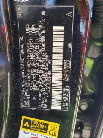 Photo 14 from auction – 2014 TOYOTA HIGHLANDER with VIN 5TDJKRFH7ES034988
