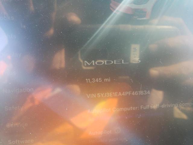Photo 9 from auction – 2023 TESLA MODEL 3 with VIN 5YJ3E1EA4PF461834