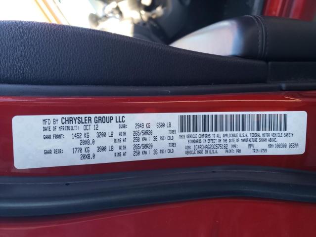 Photo 14 from auction – 2013 DODGE DURANGO SX with VIN 1C4RDHAG2DC575162