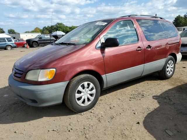 TOYOTA SIENNA LE 2002 with VIN 4T3ZF13CX2U505639 - Photo from auction