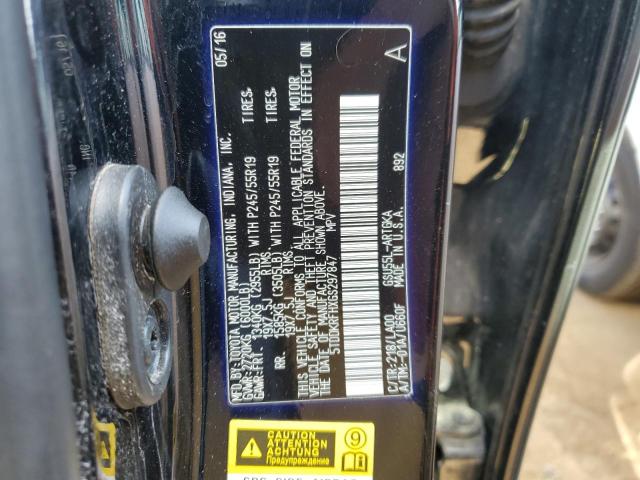 Photo 14 from auction – 2016 TOYOTA HIGHLANDER with VIN 5TDDKRFHXGS297847