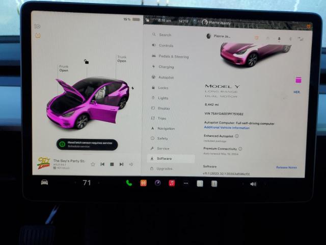 Photo 9 from auction – 2023 TESLA MODEL Y with VIN 7SAYGAEE1PF751082