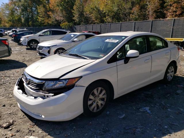 HONDA CIVIC LX 2012 with VIN 19XFB2F54CE383018 - Photo from auction