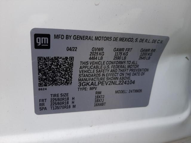 Photo 14 from auction – 2022 GMC TERRAIN SL with VIN 3GKALPEV2NL224104