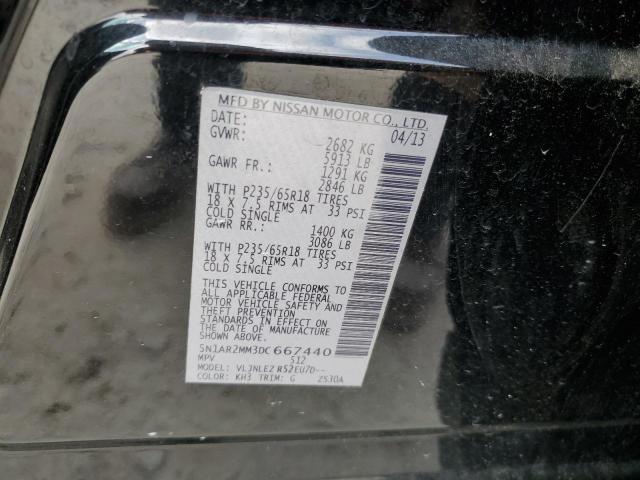 Photo 14 from auction – 2013 NISSAN PATHFINDER with VIN 5N1AR2MM3DC667440