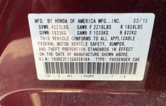 Photo 10 from auction – 2016 ACURA ILX PREMIU with VIN 19UDE2F72GA006164