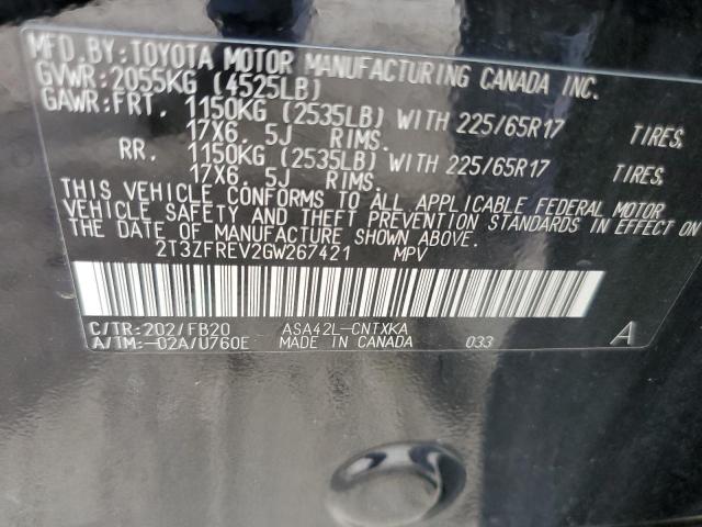 Photo 14 from auction – 2016 TOYOTA RAV4 LE with VIN 2T3ZFREV2GW267421