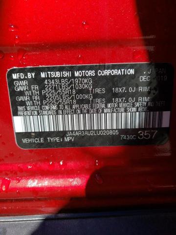 Photo 14 from auction – 2020 MITSUBISHI OUTLANDER with VIN JA4AR3AU2LU020805