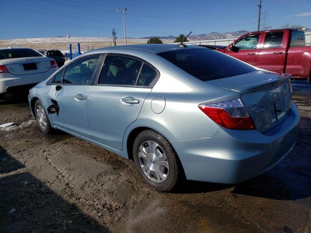 Photo 2 from auction – 2012 HONDA CIVIC HYBR with VIN JHMFB4F28CS004728