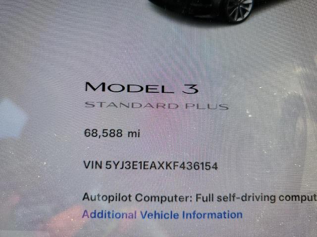 Photo 9 from auction – 2019 TESLA MODEL 3 with VIN 5YJ3E1EAXKF436154