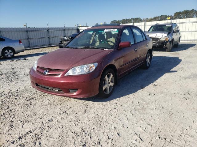 Photo 1 from auction – 2004 HONDA CIVIC EX with VIN 2HGES26704H526812
