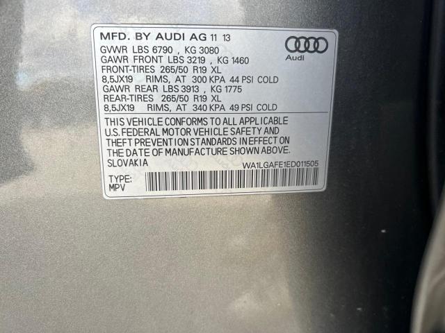 Photo 10 from auction – 2014 AUDI Q7 PREMIUM with VIN WA1LGAFE1ED011505