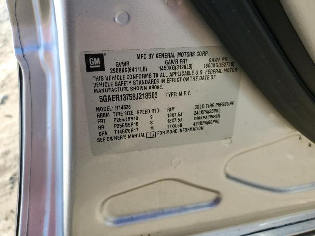 Photo 14 from auction – 2008 BUICK ENCLAVE CX with VIN 5GAER13758J218503