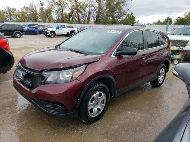 HONDA CR-V LX 2012 with VIN 5J6RM3H37CL011196 - Photo from auction