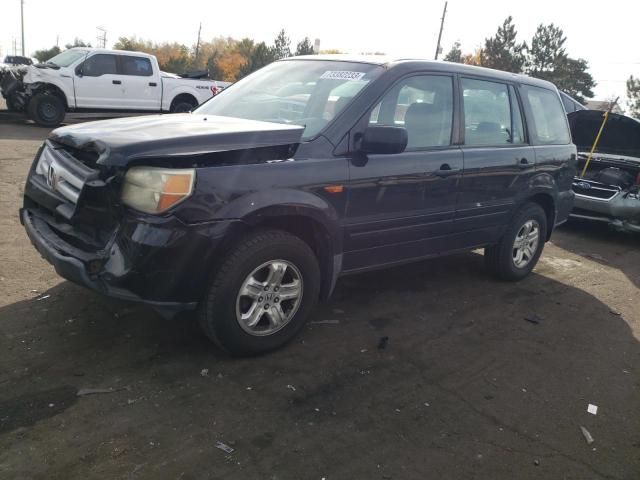 HONDA PILOT LX 2006 with VIN 5FNYF18136B011928 - Photo from auction