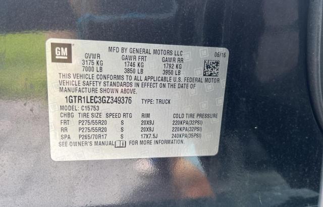 Photo 10 from auction – 2016 GMC SIERRA C15 with VIN 1GTR1LEC3GZ349376
