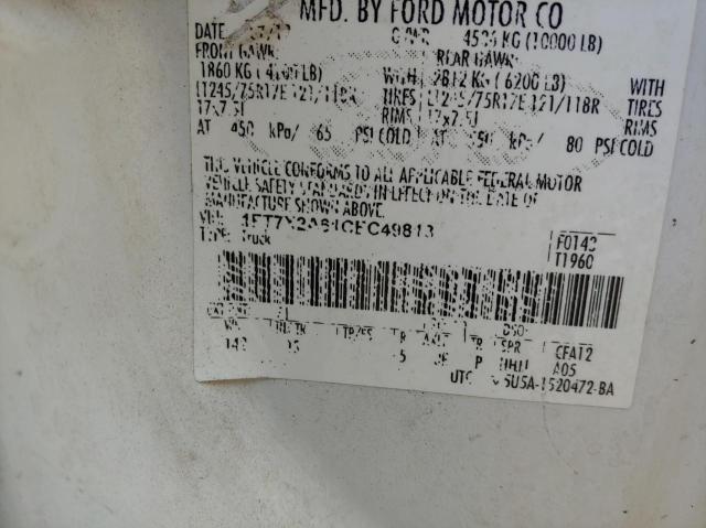 Photo 10 from auction – 2012 FORD F250 SUPER with VIN 1FT7X2A61CEC49813