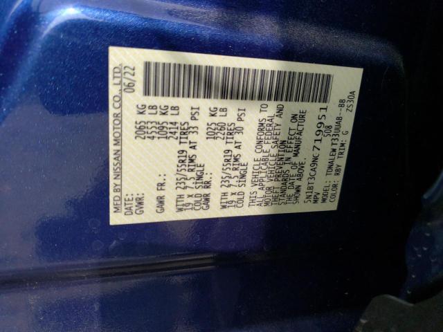Photo 14 from auction – 2022 NISSAN ROGUE SL with VIN 5N1BT3CA9NC719951