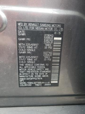 Zdjęcie 14 z aukcji – 2015 NISSAN ROGUE S z VIN KNMAT2MT4FP527874