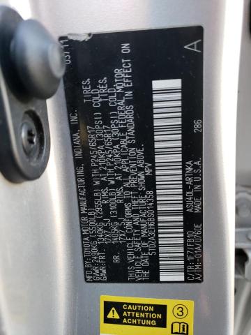 Photo 14 from auction – 2011 TOYOTA HIGHLANDER with VIN 5TDZA3EH6BS014358