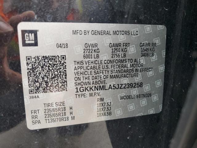 Photo 14 from auction – 2018 GMC ACADIA SLT with VIN 1GKKNMLA5JZ239258