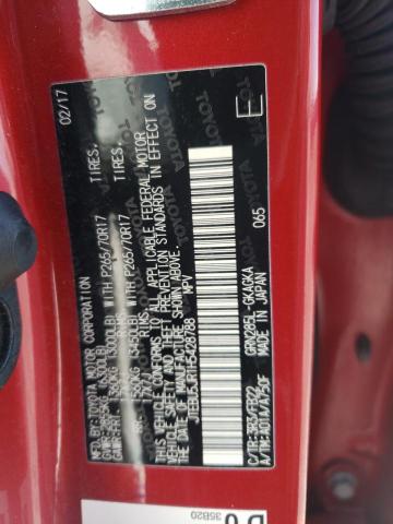 Photo 14 from auction – 2017 TOYOTA 4 RUNNER with VIN JTEBU5JR1H5428788