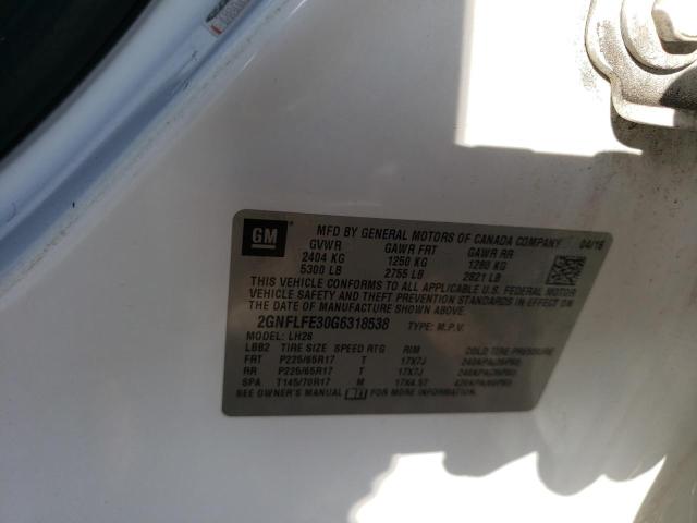Photo 14 from auction – 2016 CHEVROLET EQUINOX LT with VIN 2GNFLFE30G6318538