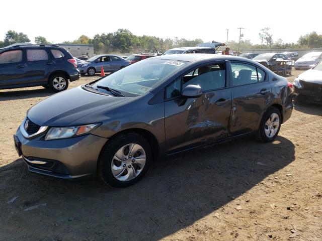 HONDA CIVIC LX 2013 with VIN 2HGFB2F50DH585247 - Photo from auction