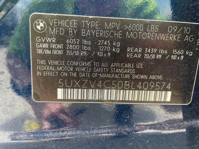 Photo 10 from auction – 2011 BMW X5 XDRIVE3 with VIN 5UXZV4C50BL409574
