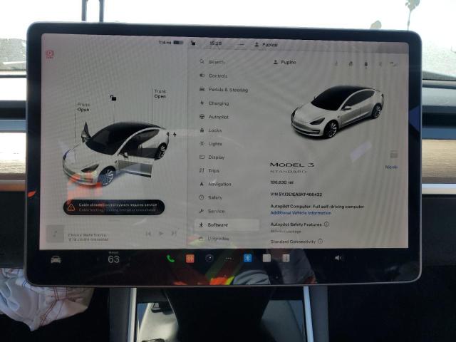 Photo 9 from auction – 2019 TESLA MODEL 3 with VIN 5YJ3E1EA8KF466432
