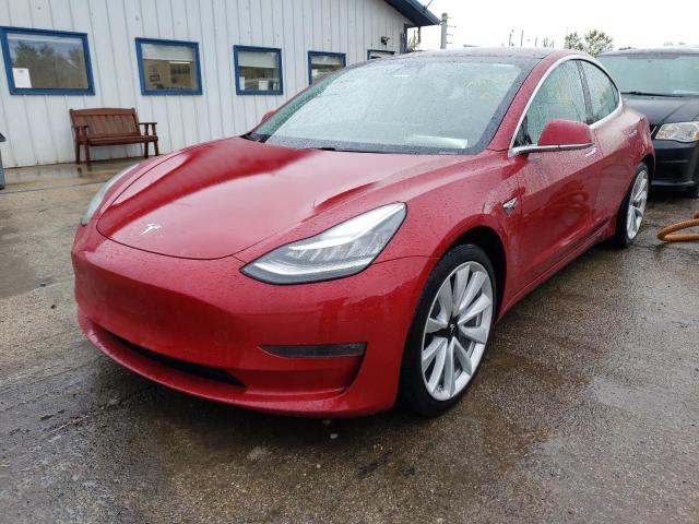 TESLA MODEL 3 2018 with VIN 5YJ3E1EA7JF050502 - Photo from auction
