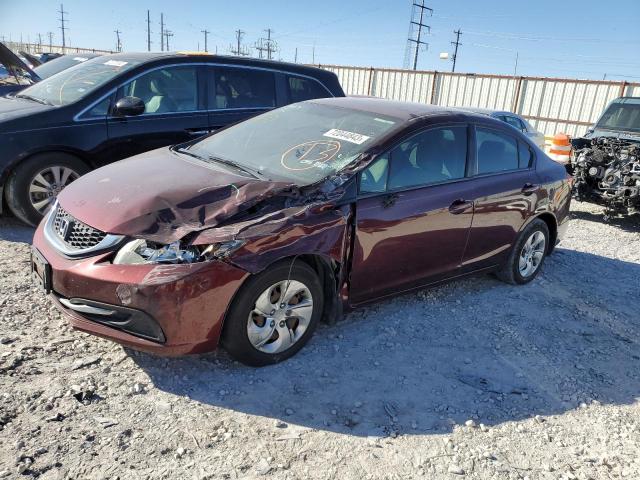 HONDA CIVIC LX 2015 with VIN 19XFB2F58FE101709 - Photo from auction