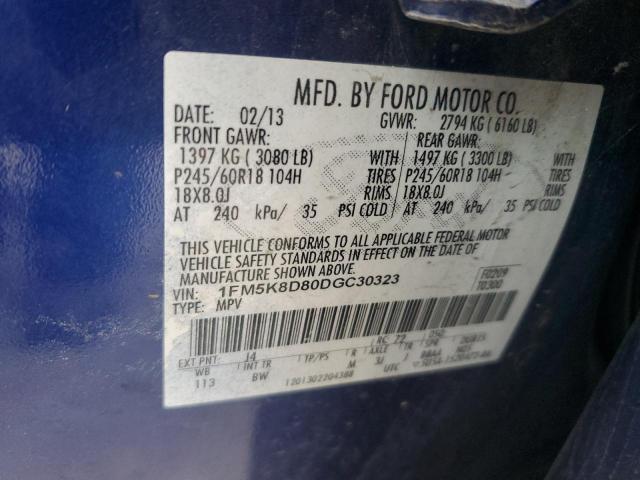 Photo 14 from auction – 2013 FORD EXPLORER X with VIN 1FM5K8D80DGC30323