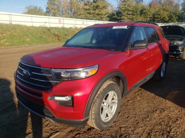 FORD EXPLORER X 2021 with VIN 1FMSK8DH3MGC40444 - Photo from auction
