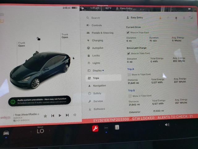 Photo 9 from auction – 2022 TESLA MODEL 3 with VIN 5YJ3E1EB7NF203300