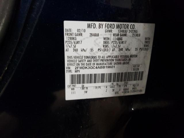 Photo 14 from auction – 2010 FORD EDGE SE with VIN 2FMDK3GC4ABB19601