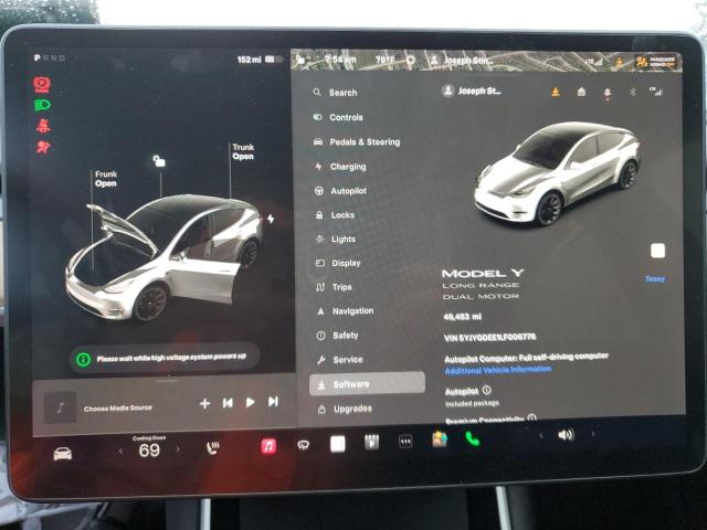 Photo 9 from auction – 2020 TESLA MODEL Y with VIN 5YJYGDEE1LF006776