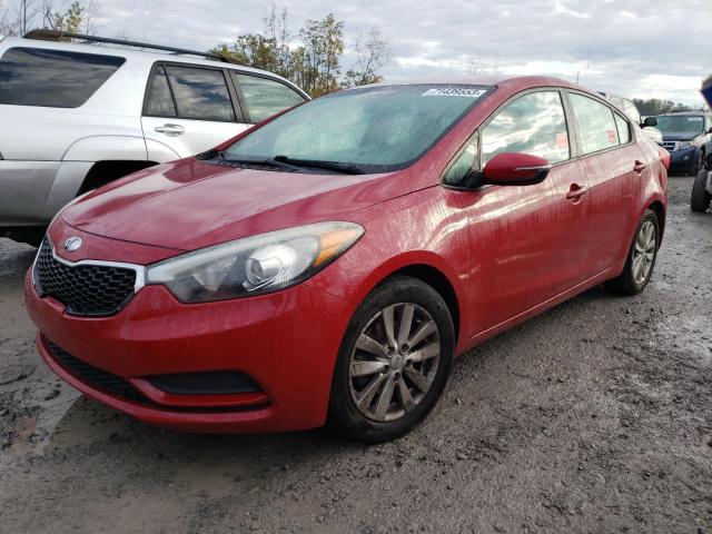 KIA FORTE LX 2014 with VIN KNAFX4A61E5175557 - Photo from auction