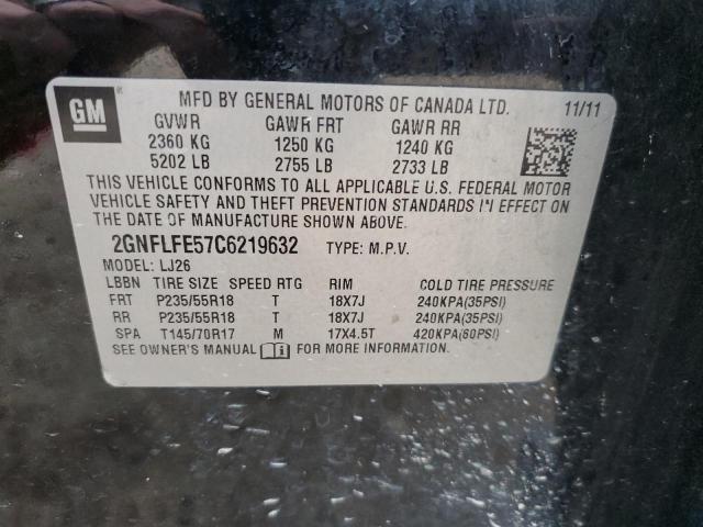 Photo 14 from auction – 2012 CHEVROLET EQUINOX LT with VIN 2GNFLFE57C6219632