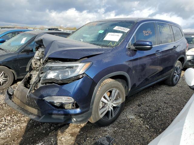 HONDA PILOT EXL 2018 with VIN 5FNYF6H56JB071940 - Photo from auction