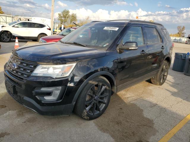 FORD EXPLORER X 2017 with VIN 1FM5K8D83HGE10417 - Photo from auction