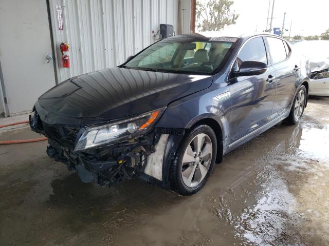 KIA OPTIMA HYB 2014 with VIN KNAGN4AD1E5062796 - Photo from auction