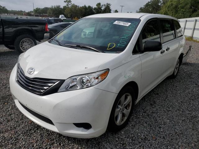 TOYOTA SIENNA 2015 with VIN 5TDZK3DC6FS544371 - Photo from auction