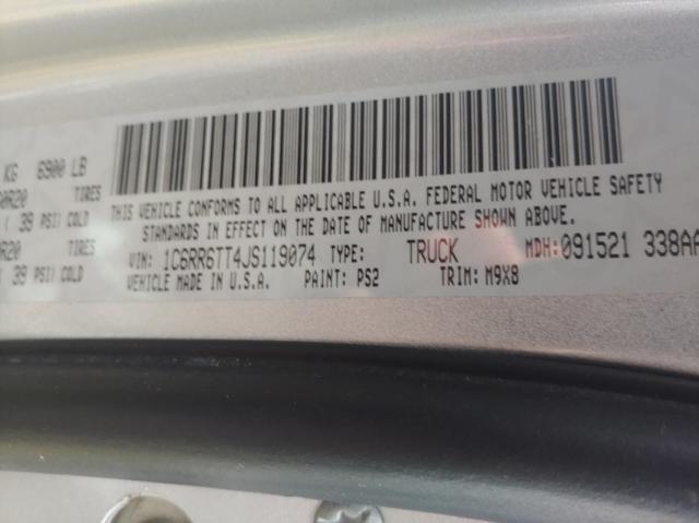 Photo 10 from auction – 2018 RAM 1500 SLT with VIN 1C6RR6TT4JS119074